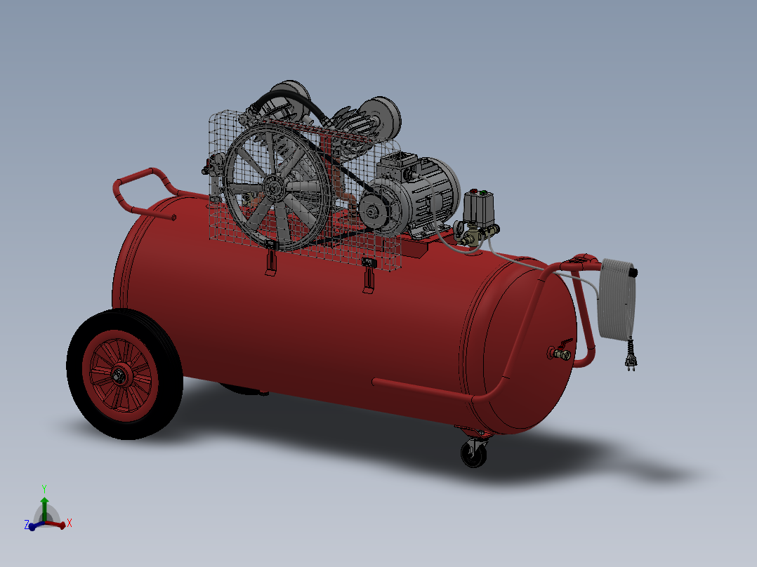 8套压缩机图纸空气压缩机图纸压缩机设计图纸