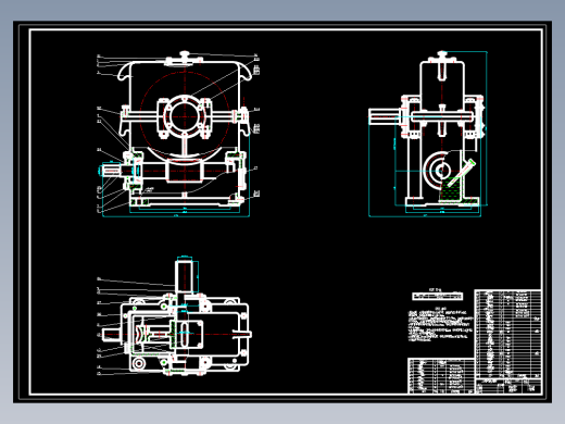 一级蜗轮蜗杆(电机-减速器-开式齿轮-工作机)P=8000 n=35 15年1班