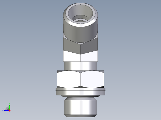 卡套式工业通用硬管接头EO_Adjustable_locknut_45_deg_elbow_VEE08LROMDCF右视缩略图