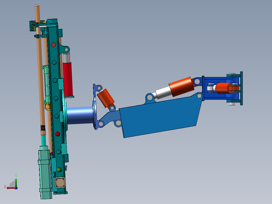 锚固系统(6)后视图