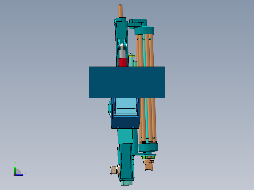锚固系统(6)左视图