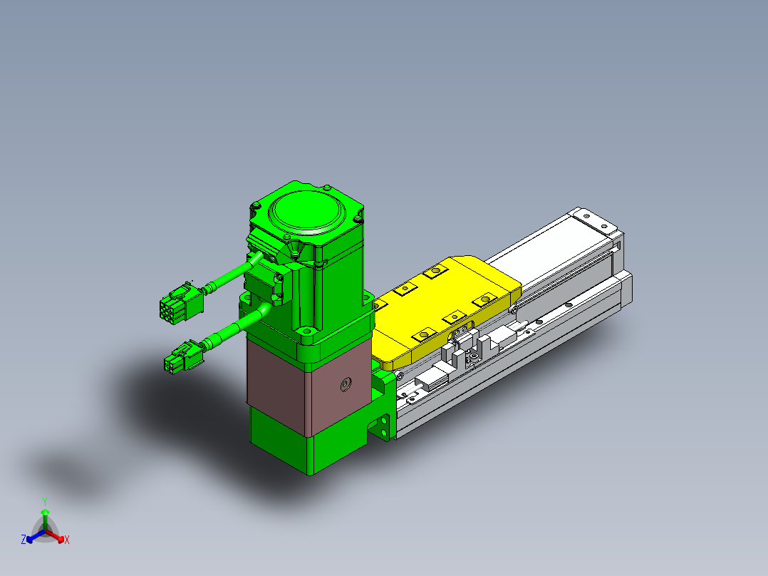 GTA内嵌同步带全封闭GTA5-BW-200W正等轴测图