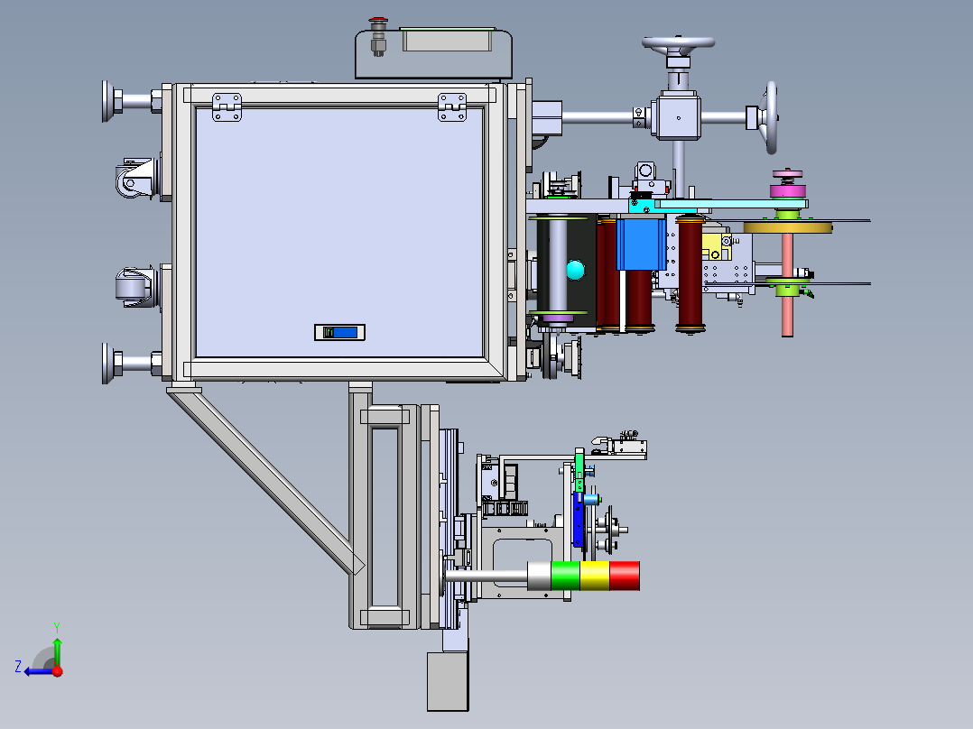 包贴膜一体设备sw18可编辑右视图