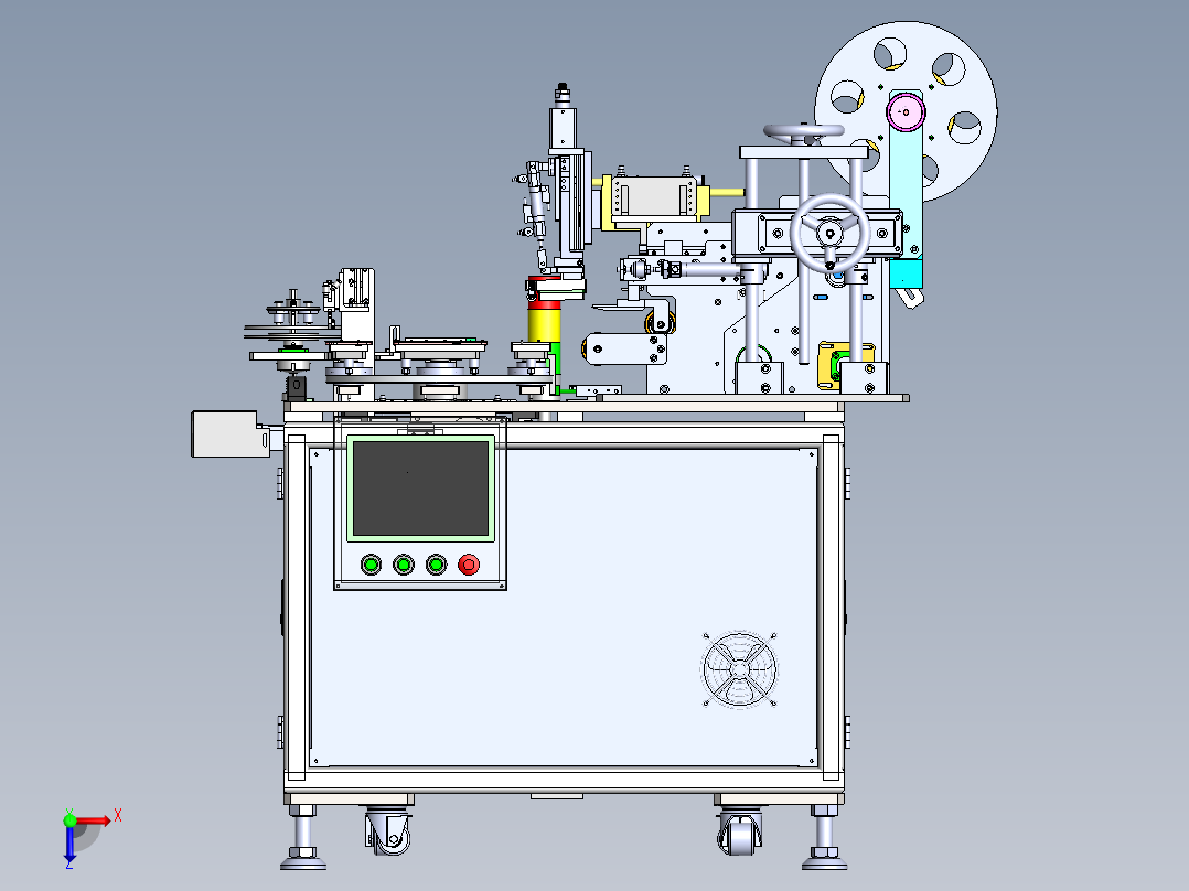 包贴膜一体设备sw18可编辑俯视图
