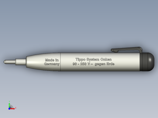 Phase Tester相位检测笔3D数模图纸 CREO设计 附STP前视缩略图