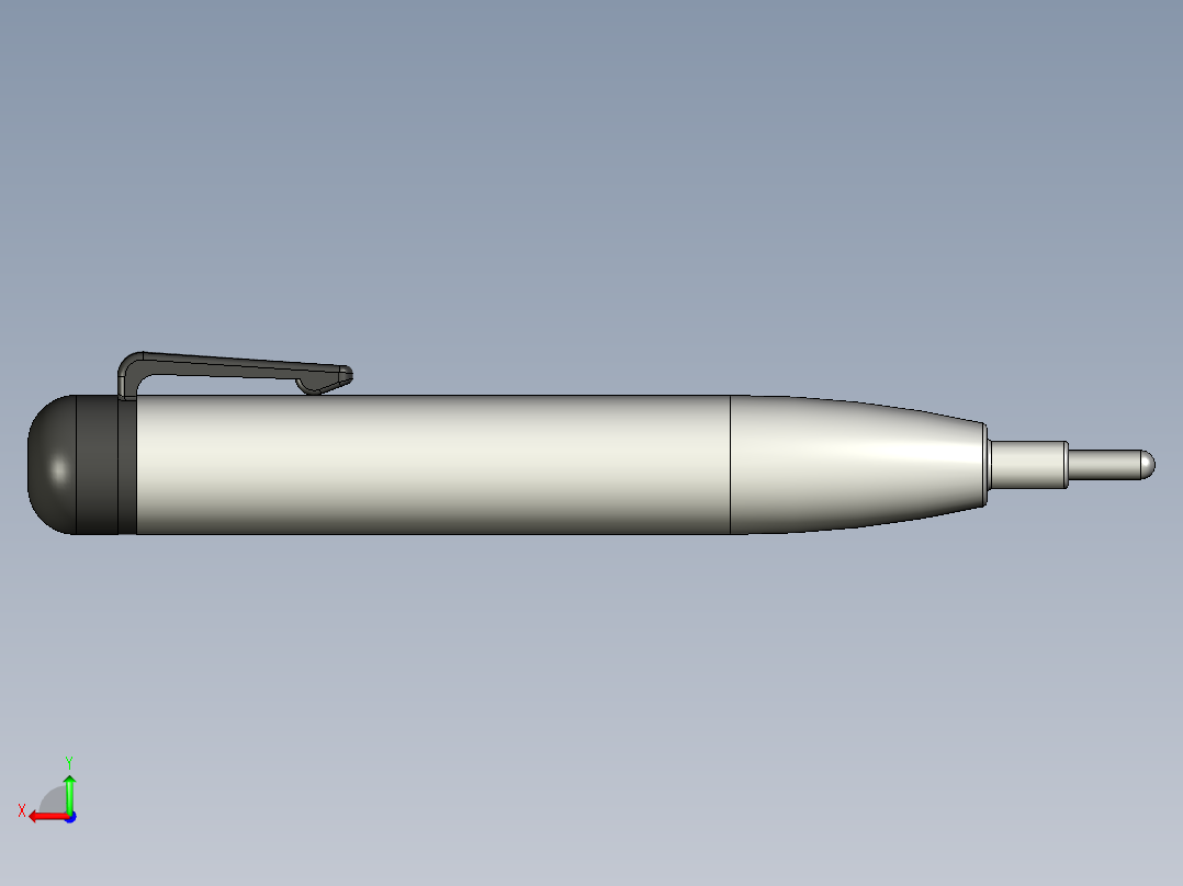 Phase Tester相位检测笔3D数模图纸 CREO设计 附STP后视图