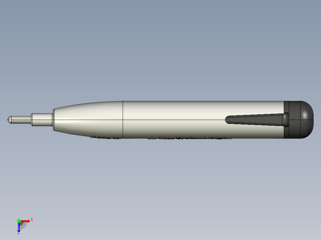Phase Tester相位检测笔3D数模图纸 CREO设计 附STP俯视图