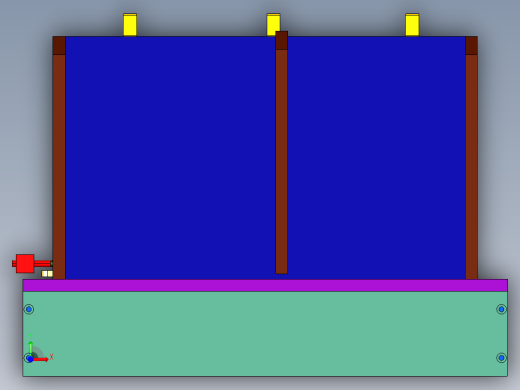 电路板测试实验架台前视缩略图