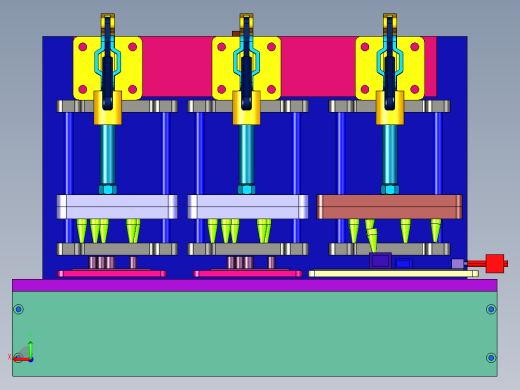 电路板测试实验架台后视缩略图