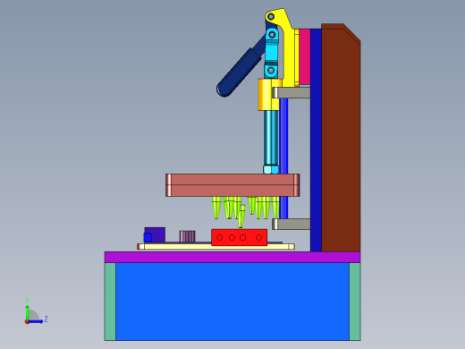 电路板测试实验架台左视缩略图