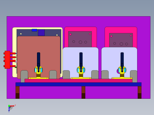 电路板测试实验架台俯视缩略图