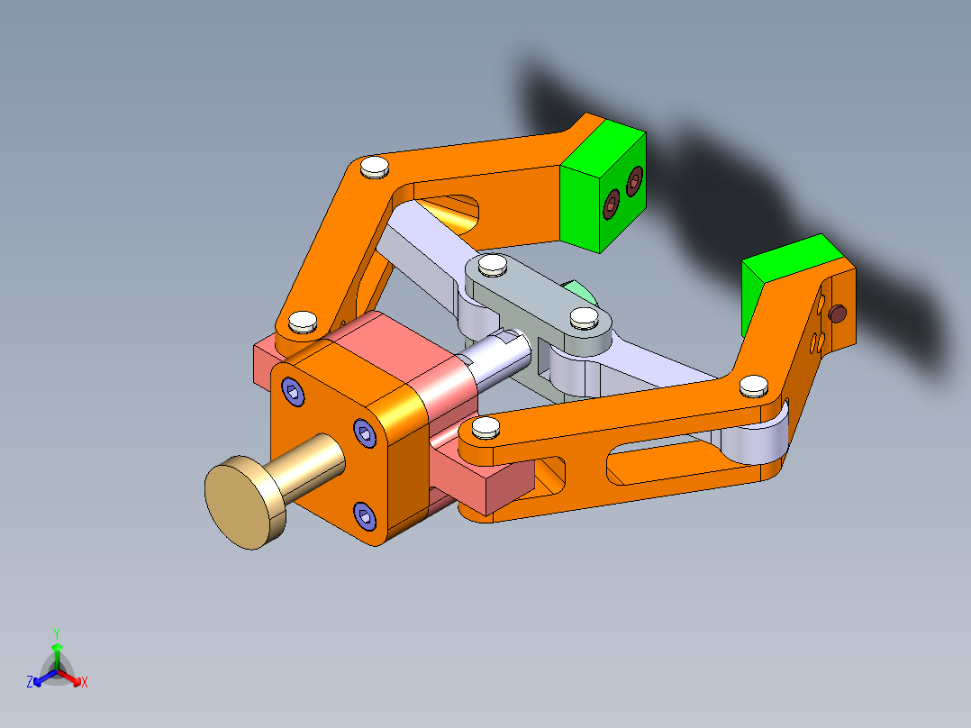 机械爪 3D图纸 (19)正等轴测图