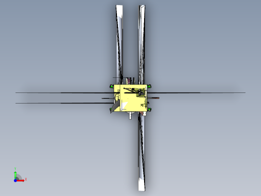 摆盘上料机 三维膜图纸设计前视缩略图