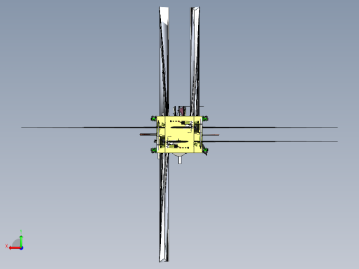 摆盘上料机 三维膜图纸设计后视缩略图