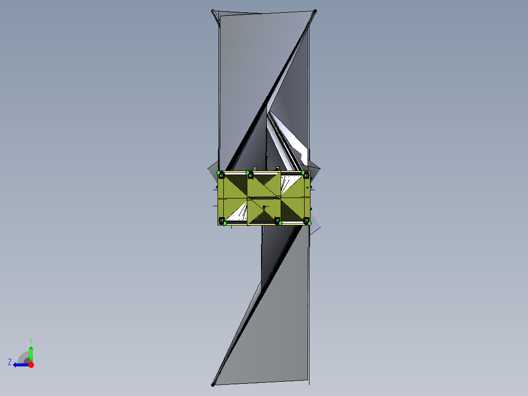 摆盘上料机 三维膜图纸设计右视图