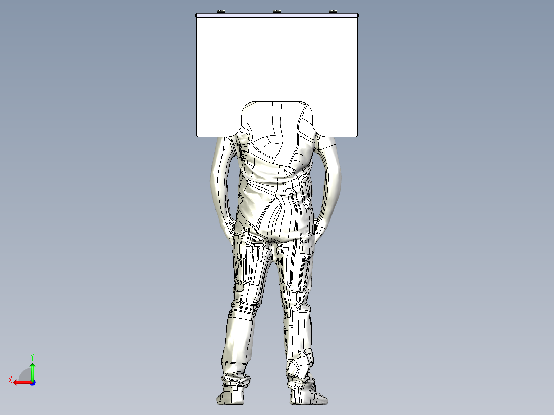 具有持续正气压（持续气道正压）的机械通气后视图