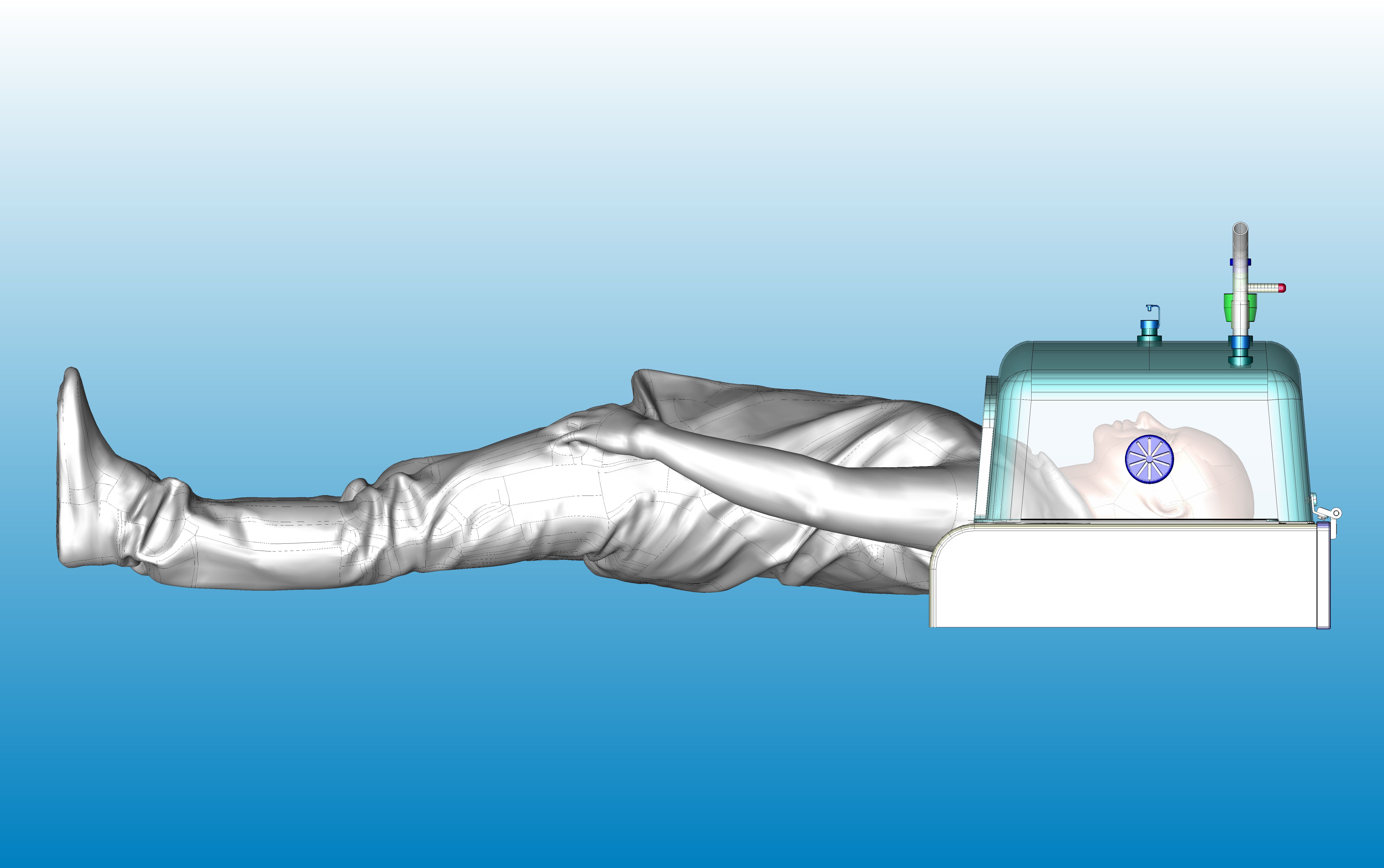 具有持续正气压（持续气道正压）的机械通气