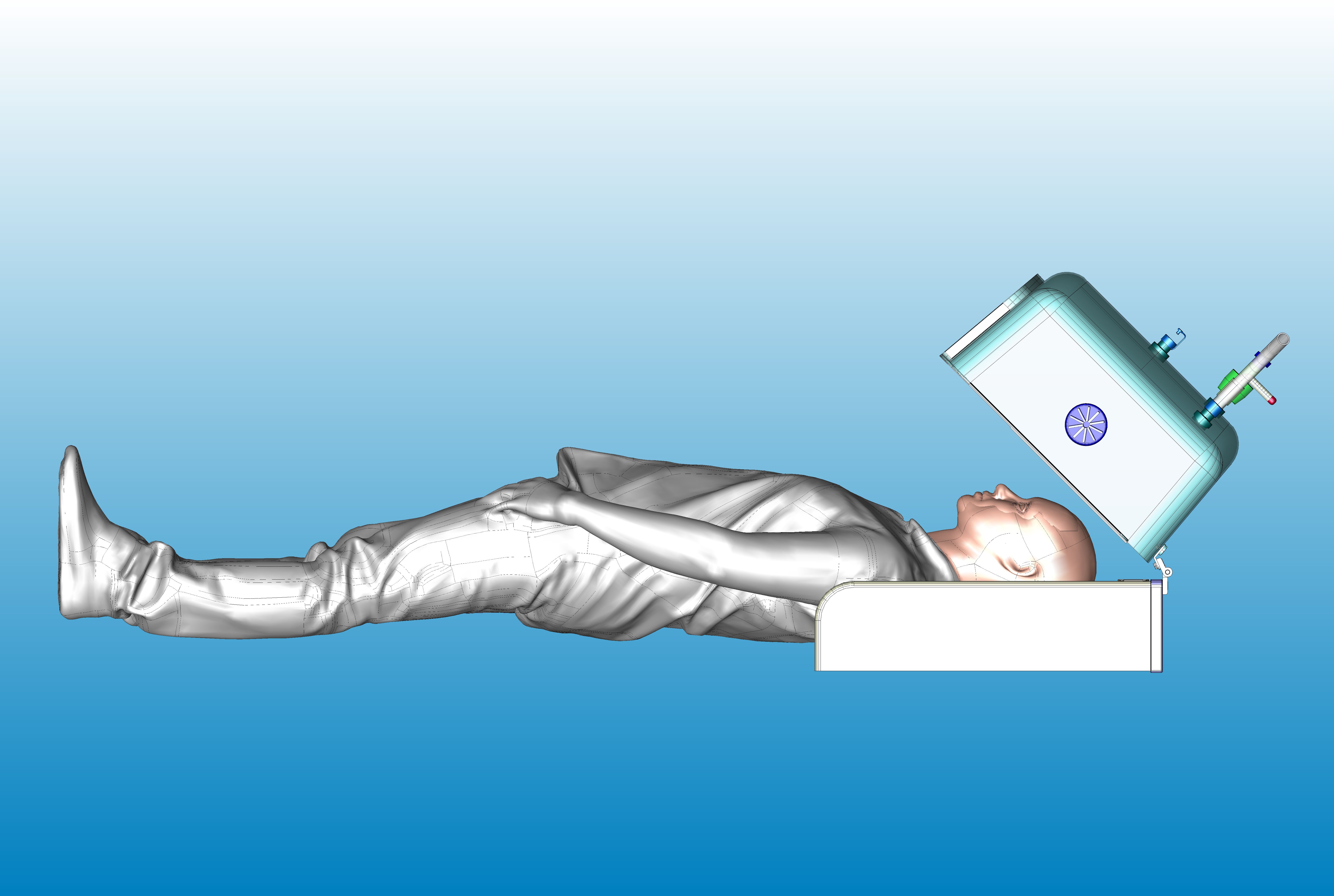 具有持续正气压（持续气道正压）的机械通气