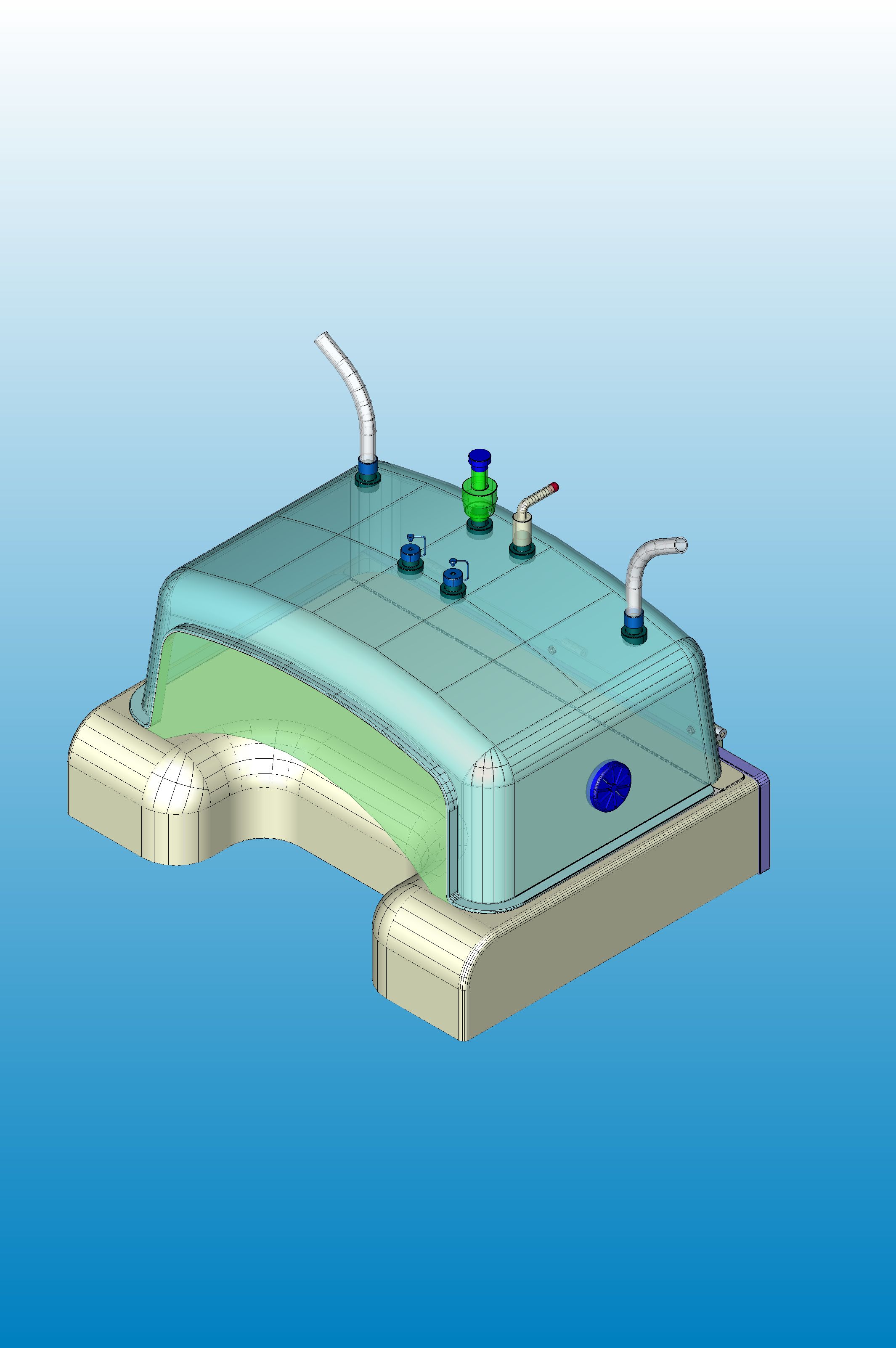 具有持续正气压（持续气道正压）的机械通气