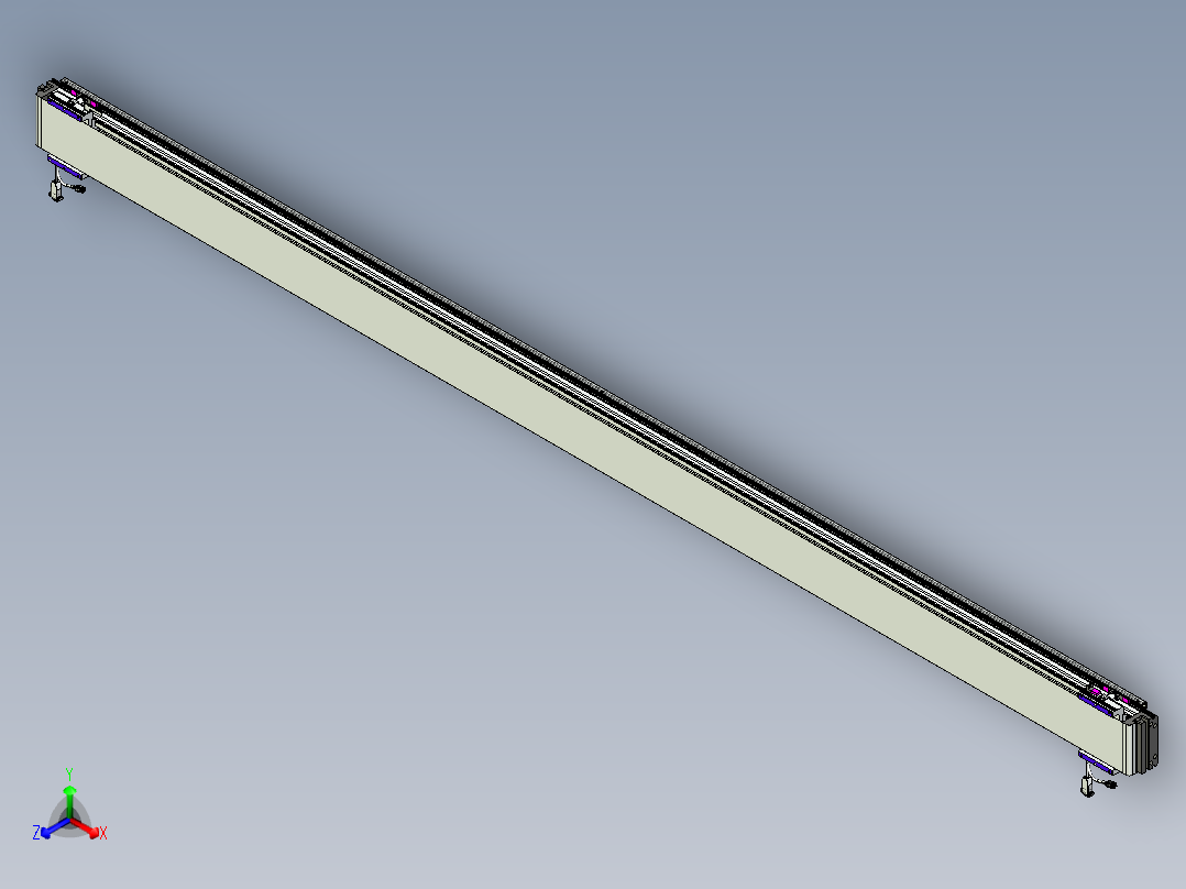 威洛博VL系列直线电机模组-2VL14S1-S3150正等轴测图