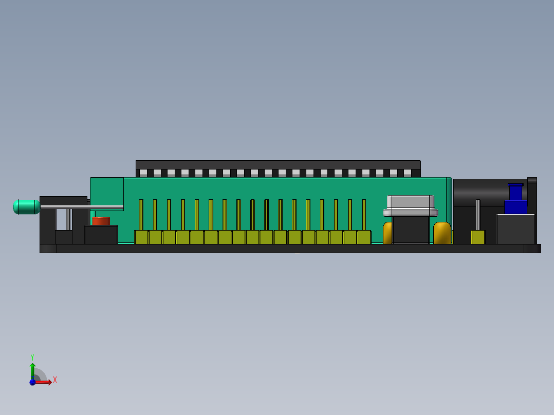 最小51系统板==425251==10前视图