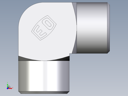 卡套式工业通用硬管接头EO_Union_elbow_W10LLCFX前视缩略图