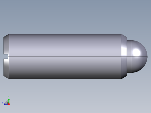 定位柱(重荷重)(不銹鋼)(英吋) 2B02-3D多系列多零件图纸模型右视缩略图