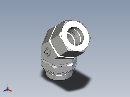 卡套式工业通用硬管接头EO_Adjustable_locknut_45_deg_elbow_VEE30SRCF
