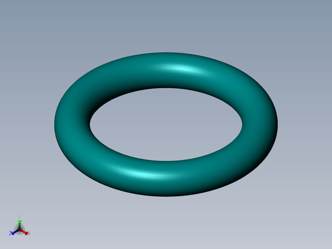 sample o-ring正等轴测图