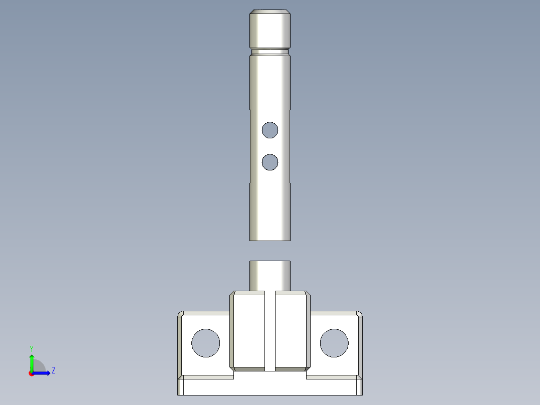 基恩士PZ-S10A_20A_kc图纸模型左视图