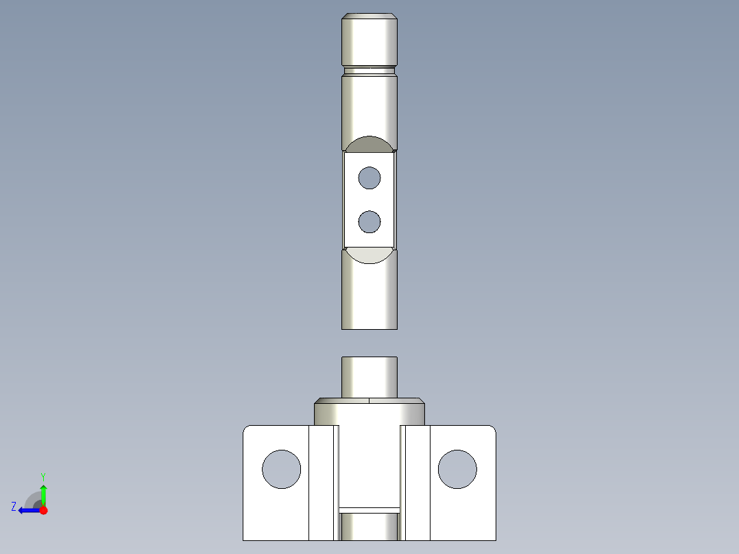 基恩士PZ-S10A_20A_kc图纸模型右视图