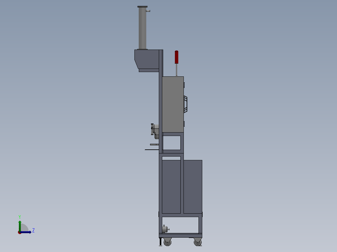 在线化镍分析设备sw16可编辑左视图