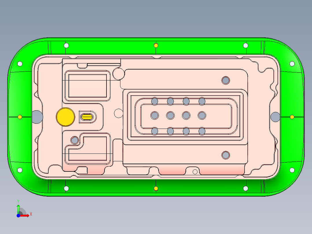 X1-笔记本CNC工装夹具三维模型CNCDAMO前视图