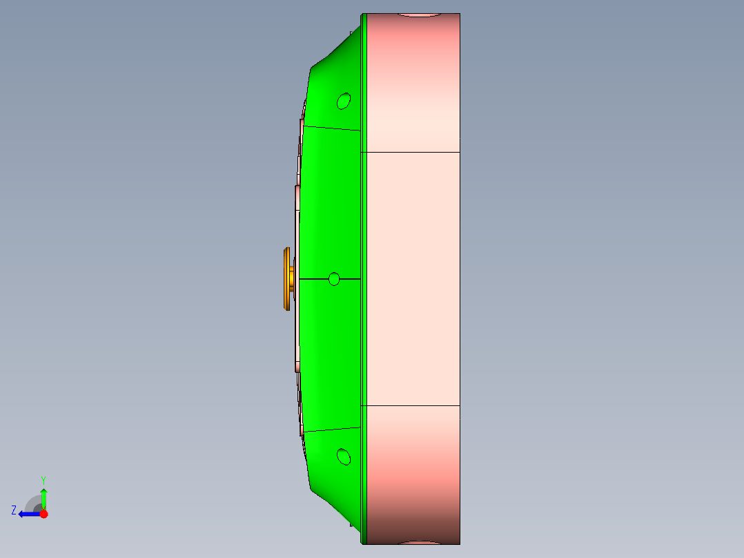 X1-笔记本CNC工装夹具三维模型CNCDAMO右视图