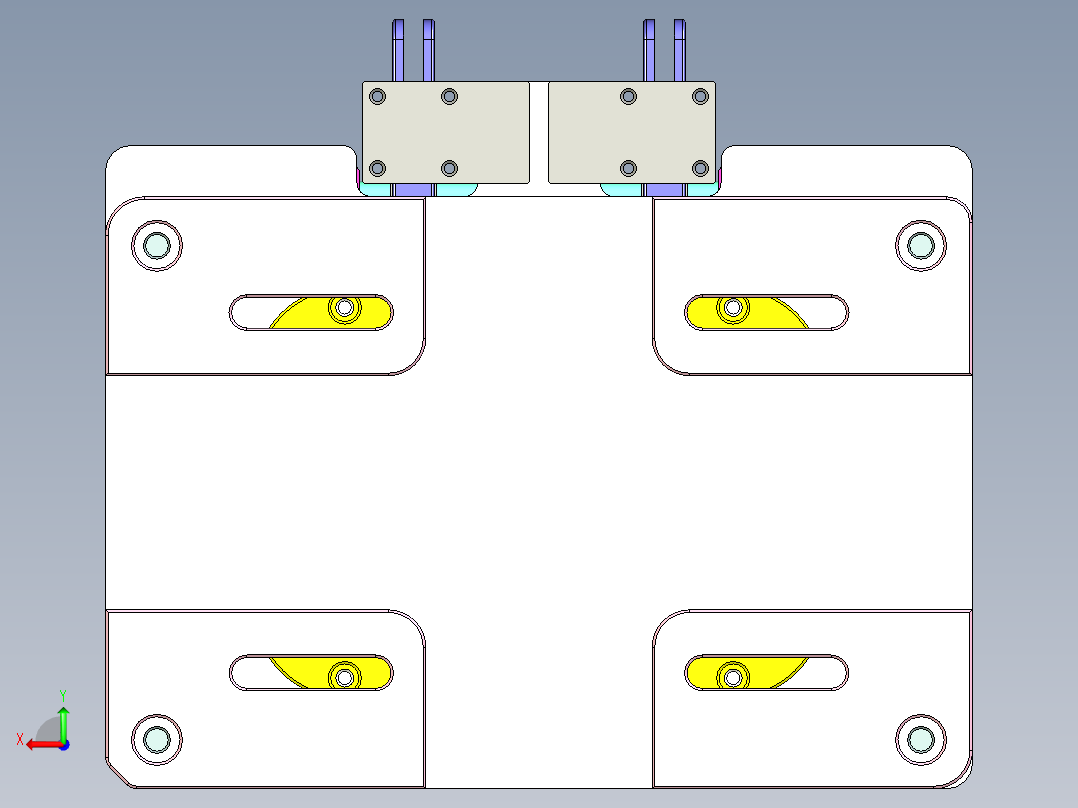 C100PA-A-笔记本CNC工装夹具三维模型CNC11222后视图
