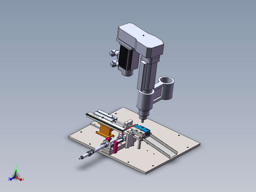 L型铁全自动攻丝机电路引脚攻丝（sw22可编辑+工程图）