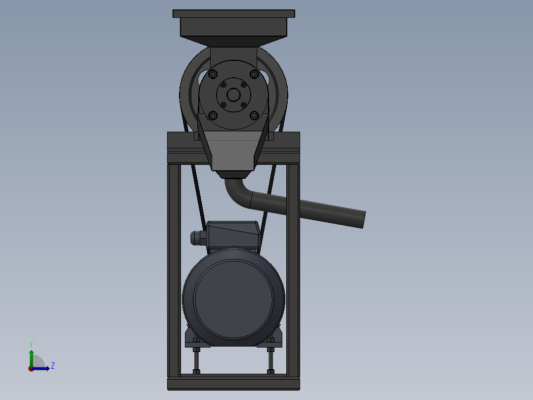 食品螺旋压榨机sw18左视图