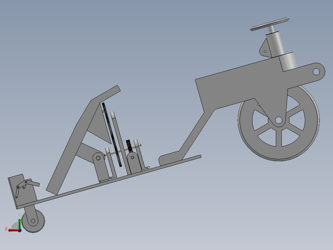 水稻插秧机械结构设计后视图