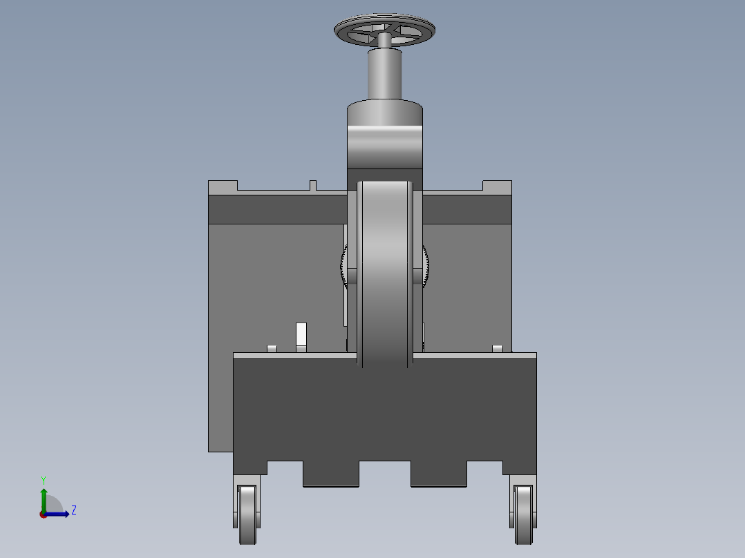 水稻插秧机械结构设计左视图