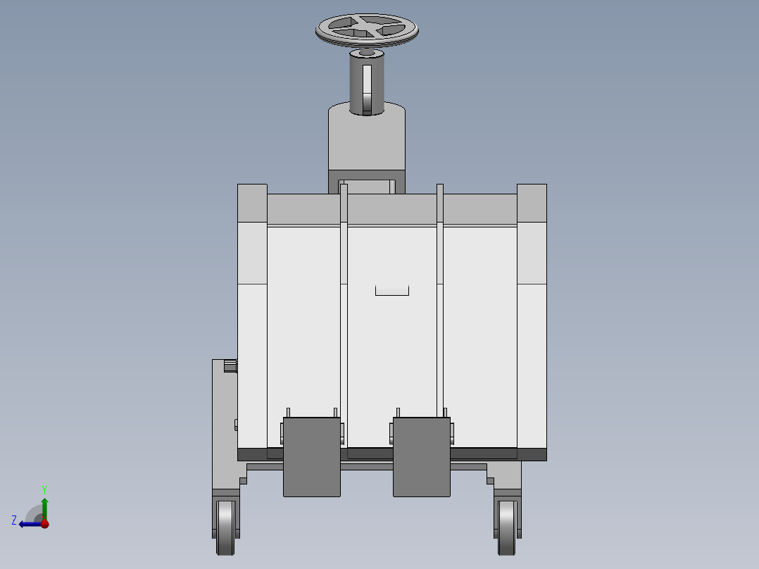 水稻插秧机械结构设计右视图
