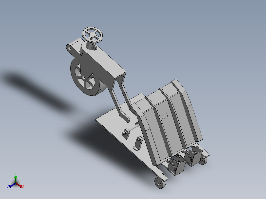 水稻插秧机械结构设计正等轴测图