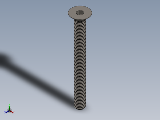 Screw_ISO_10642_M10x100_A2.SLDPRT正等轴测缩略图