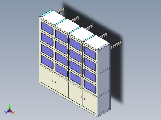 电视架 钣金结构电视监控墙