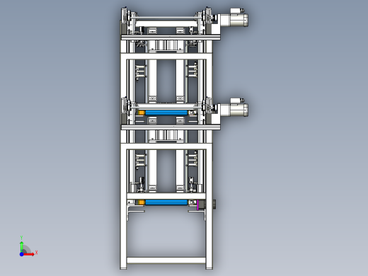 HP纸盒分离器3D模型图纸 STEP格式前视缩略图