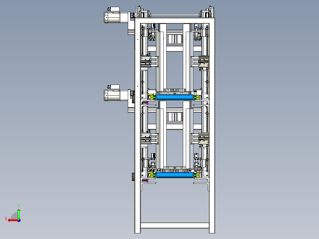 HP纸盒分离器3D模型图纸 STEP格式后视图