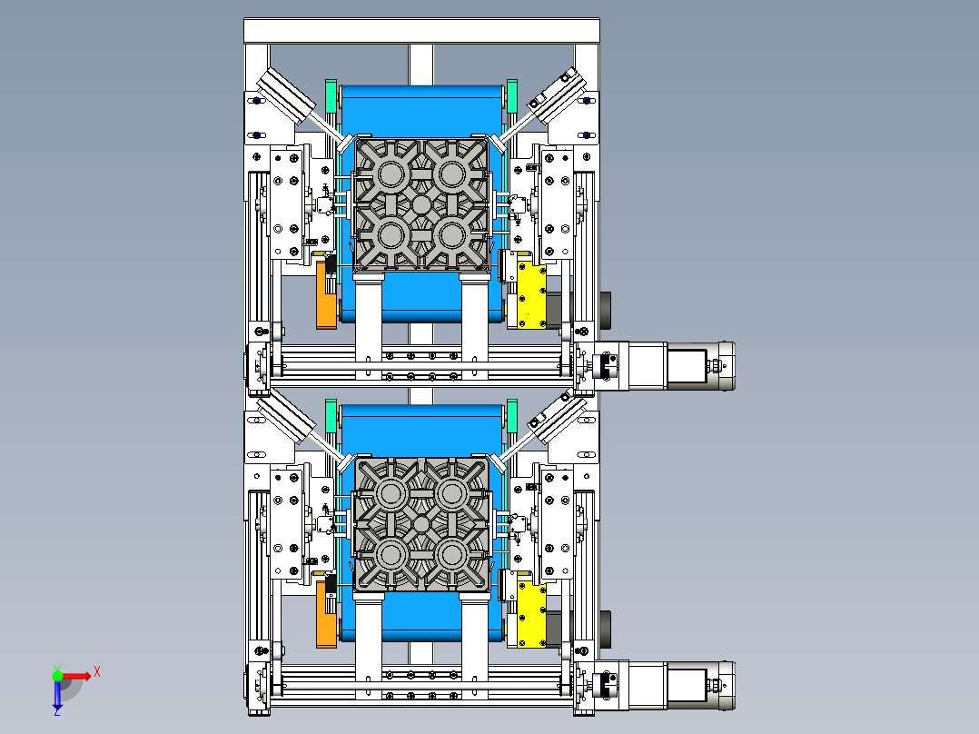 HP纸盒分离器3D模型图纸 STEP格式俯视图
