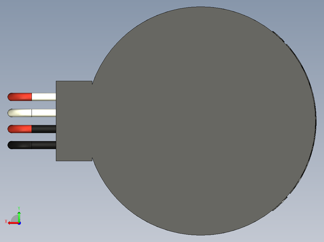 88mH 电话线负载线圈后视图
