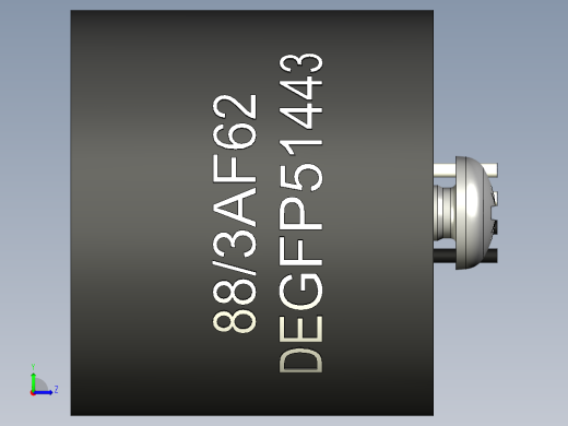 88mH 电话线负载线圈左视缩略图