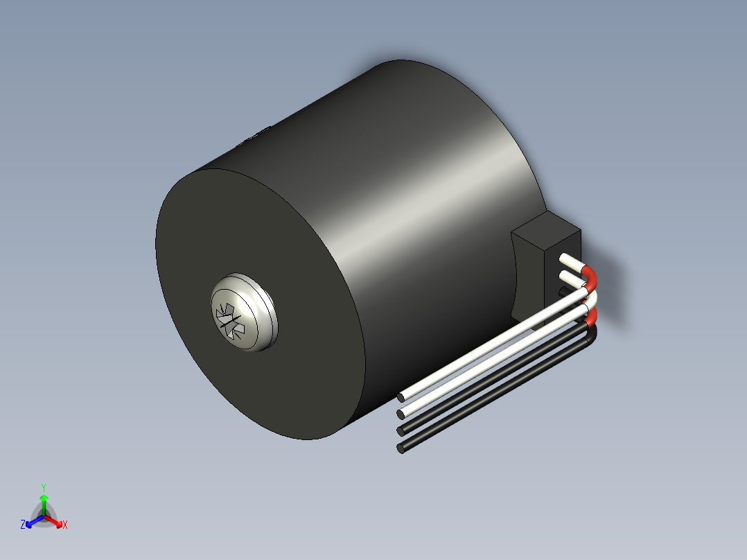 88mH 电话线负载线圈正等轴测图