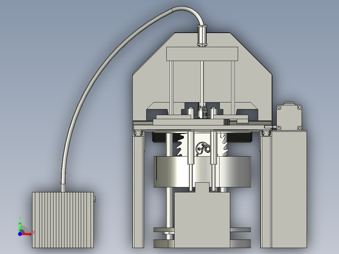 自动锯切机前视图